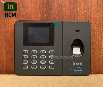Máy chấm công in logo vtc 3 màu