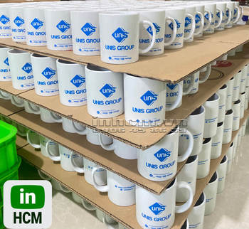 Ly sứ in logo 1 màu