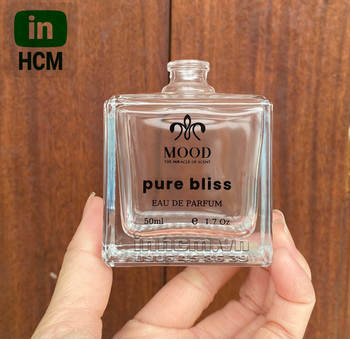 Chai thủy tinh in 1 màu