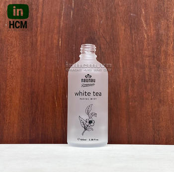 Chai thủy tinh nhám in logo