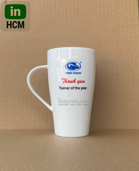 Ly sứ cao in logo