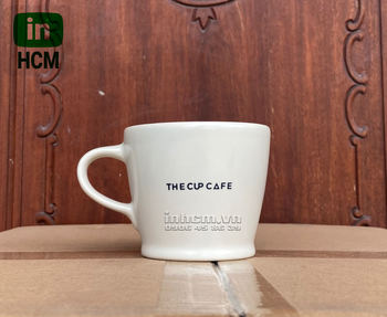 Ly sứ in logo cà phê