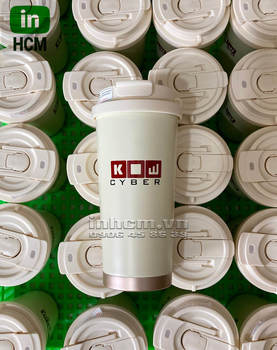 In logo 2 màu lên ly giữ nhiệt