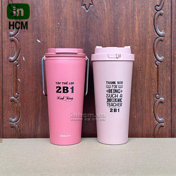 In logo lên ly giữ nhiệt