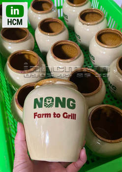 Lu sứ in logo thương hiệu