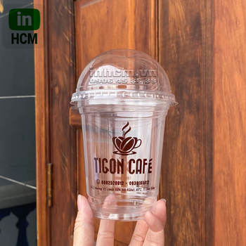 Ly nhựa nắp cầu size s đựng cafe
