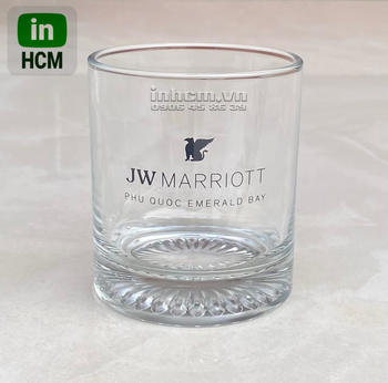 Ly thủy tinh marriot in logo