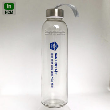 in logo lên chai nắp nhôm 500ml