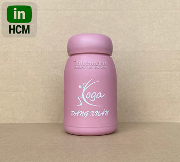 In logo 1 màu lên bình giữ nhiệt