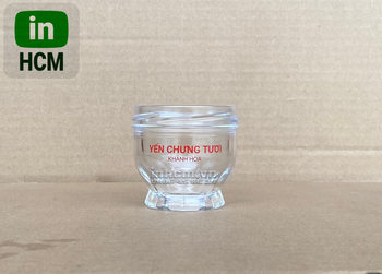 In logo 1 màu lên lọ đựng yến