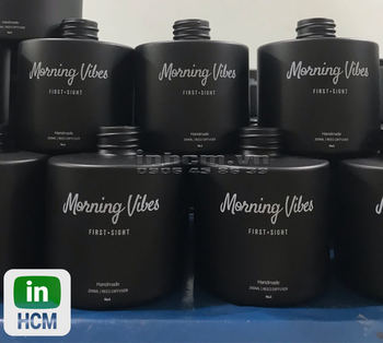 Chai thủy tinh đựng nước hoa in logo 1 màu