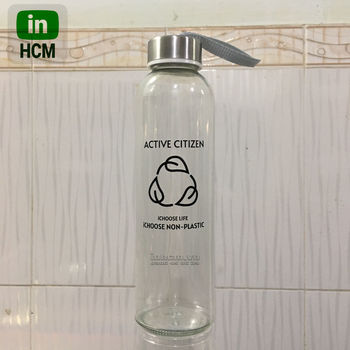 Chai thủy tin tròn nắp nhôm 500ml in hình
