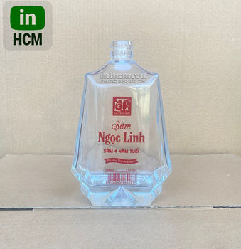 In 1 màu lên chai rượu