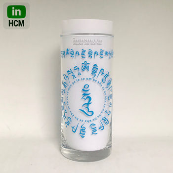 In họa tiết chữ lên ly thủy tinh