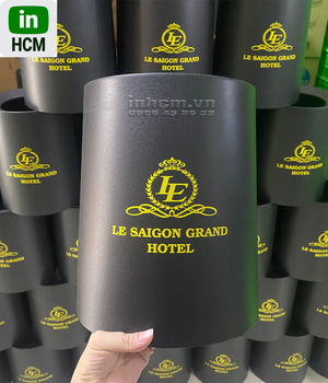 Thùng rác in logo 1 màu
