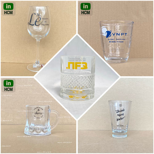 Mẫu ly thủy tinh in logo