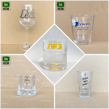 Mẫu ly thủy tinh in logo