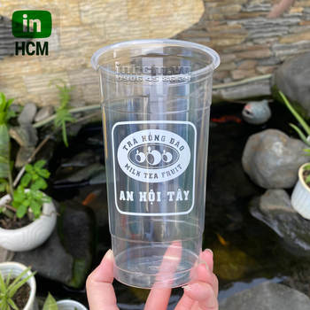 In ly nhựa PP 700ml đựng trà sữa inhcm.vn